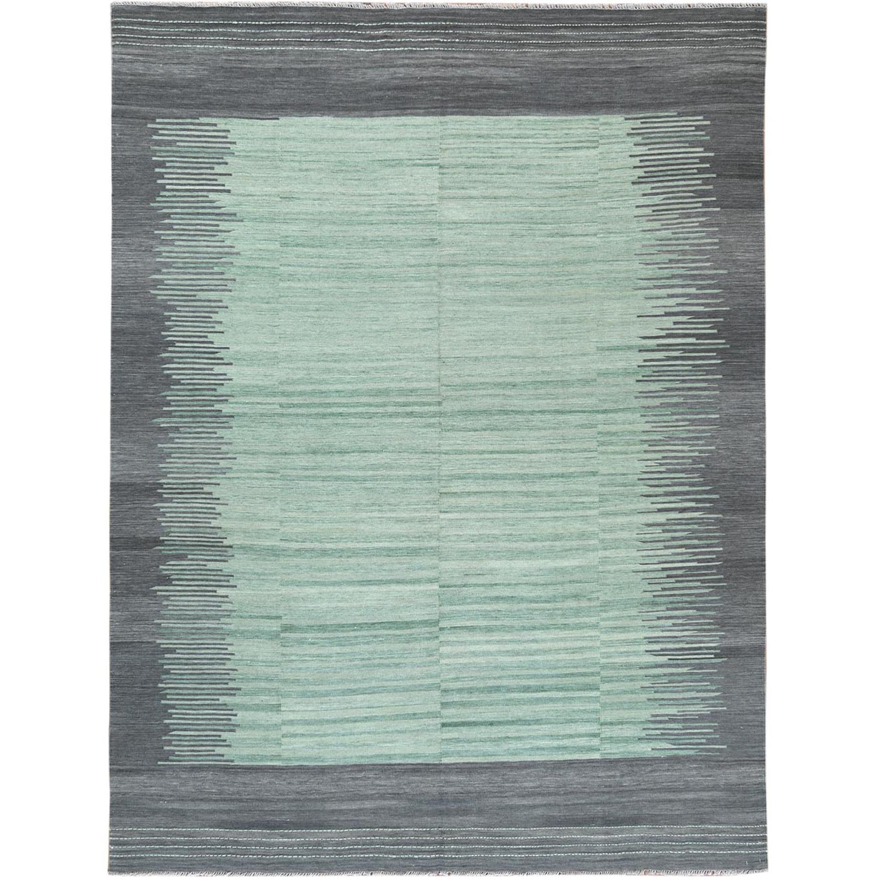 Modern & Contemporary Wool Hand-Woven Area Rug 8'2